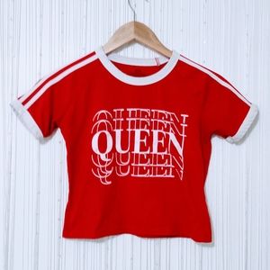 "Queen" crop top
